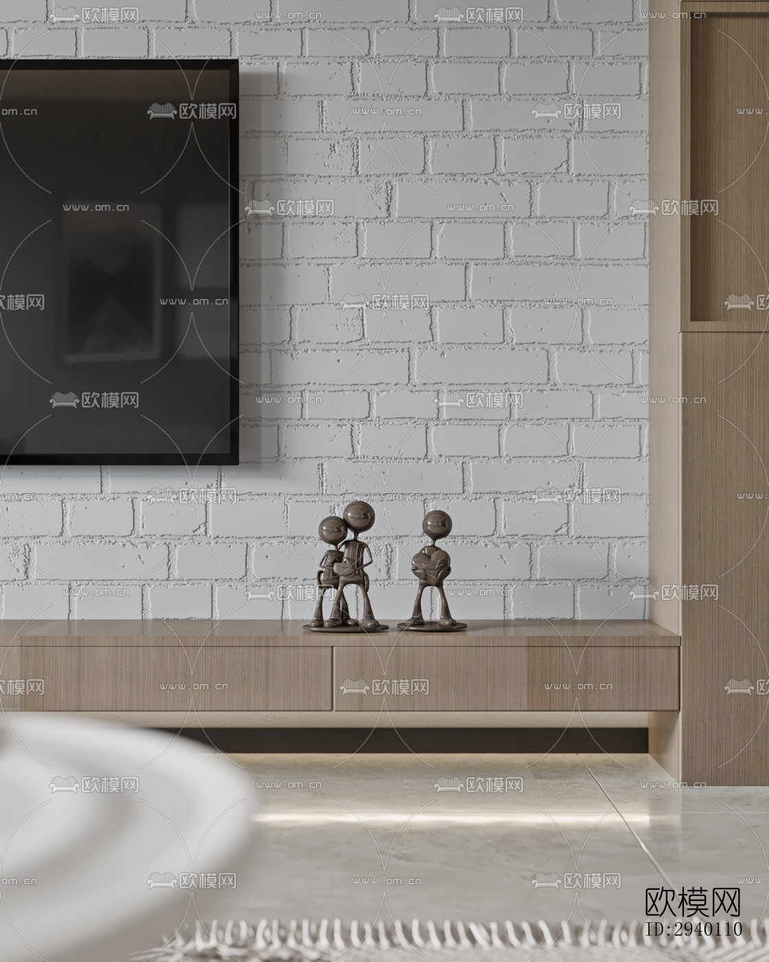 北欧平层效果图下载（渲染图9）