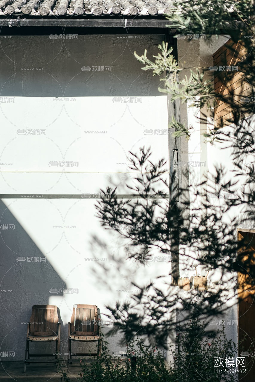 中式酒店民宿效果图下载（渲染图8）