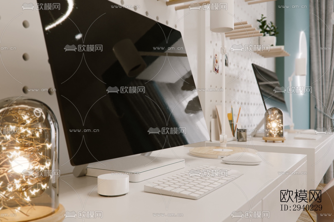 法式平层效果图下载（渲染图6）