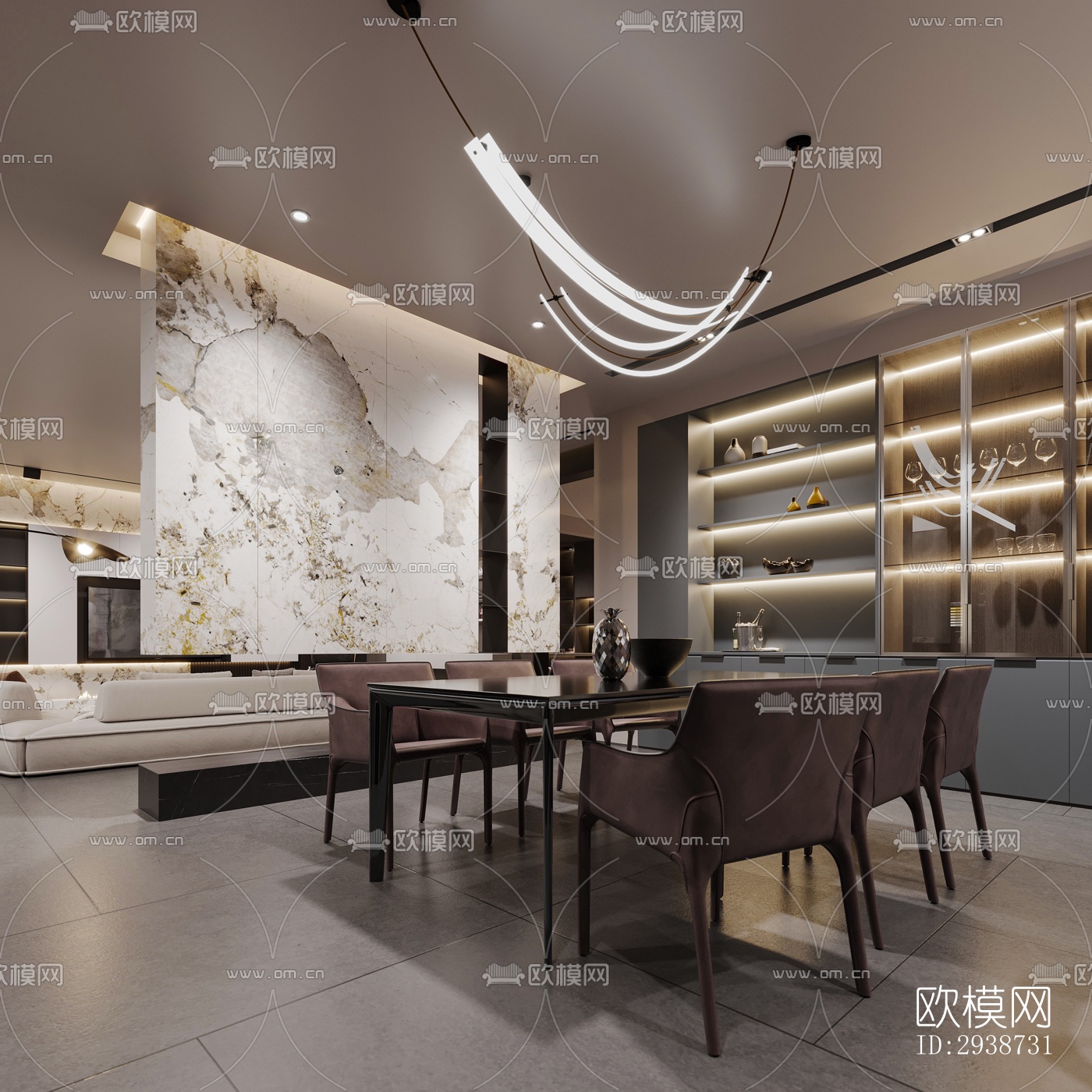 现代展览展厅效果图下载（渲染图13）