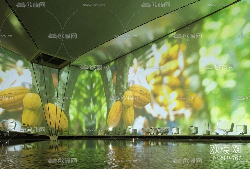 現(xiàn)代展覽展廳效果圖下載(渲染圖5)