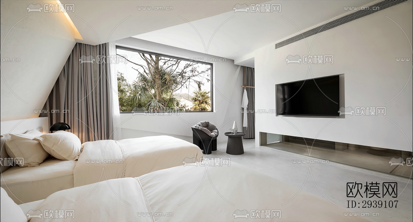 北欧酒店民宿效果图下载（渲染图17）