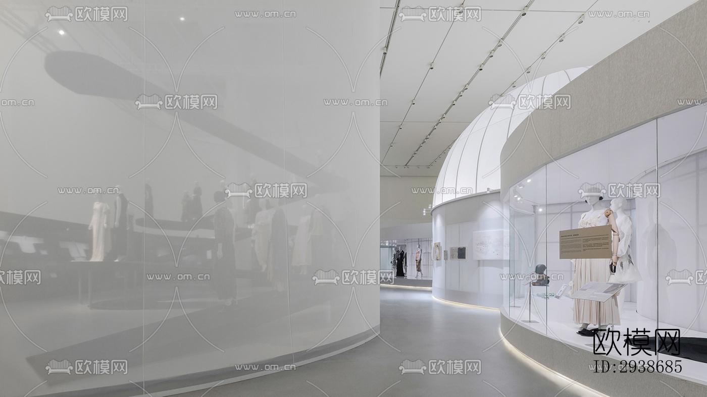 现代展览展厅效果图下载（渲染图5）