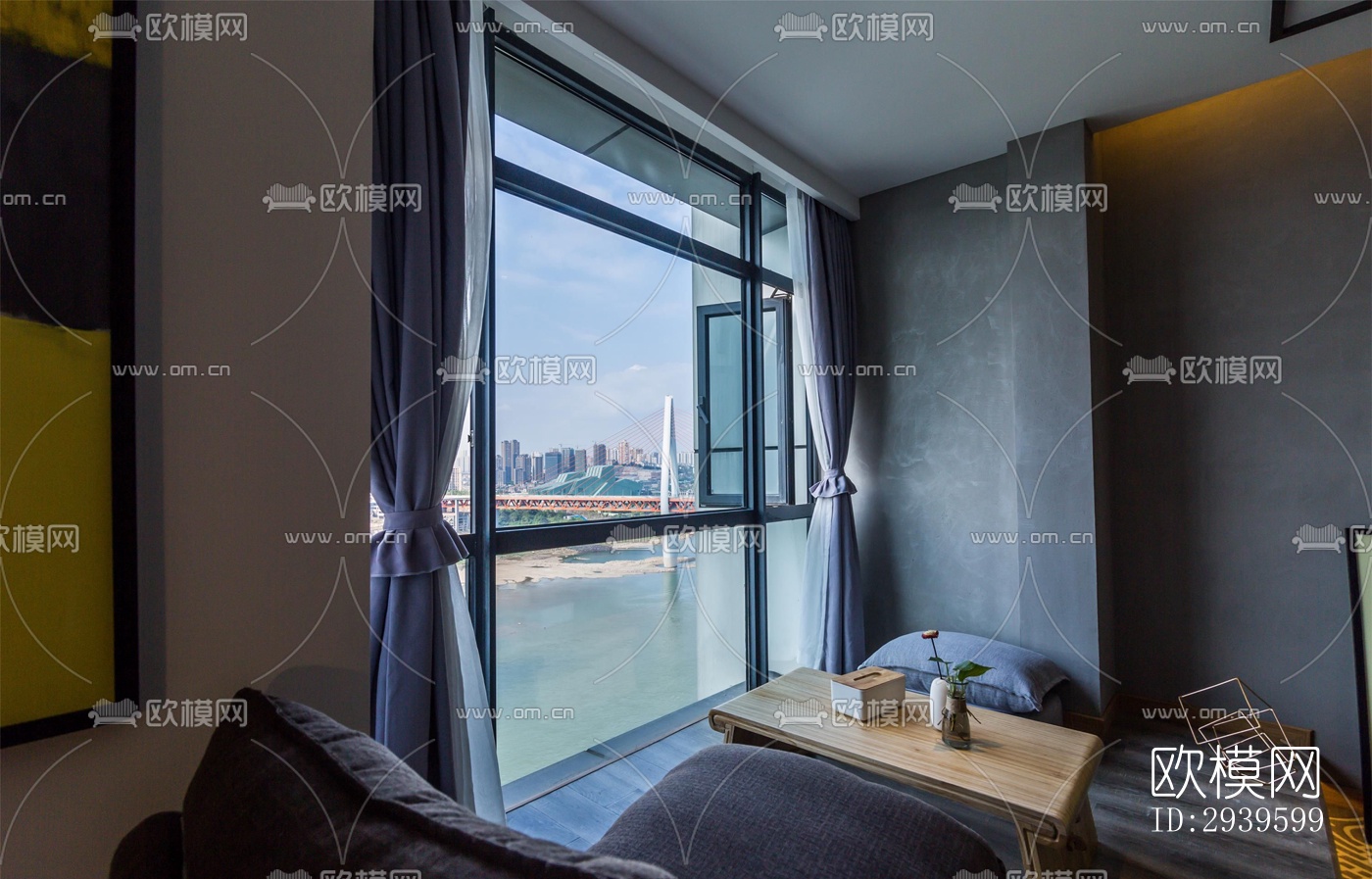 现代酒店民宿效果图下载（渲染图15）