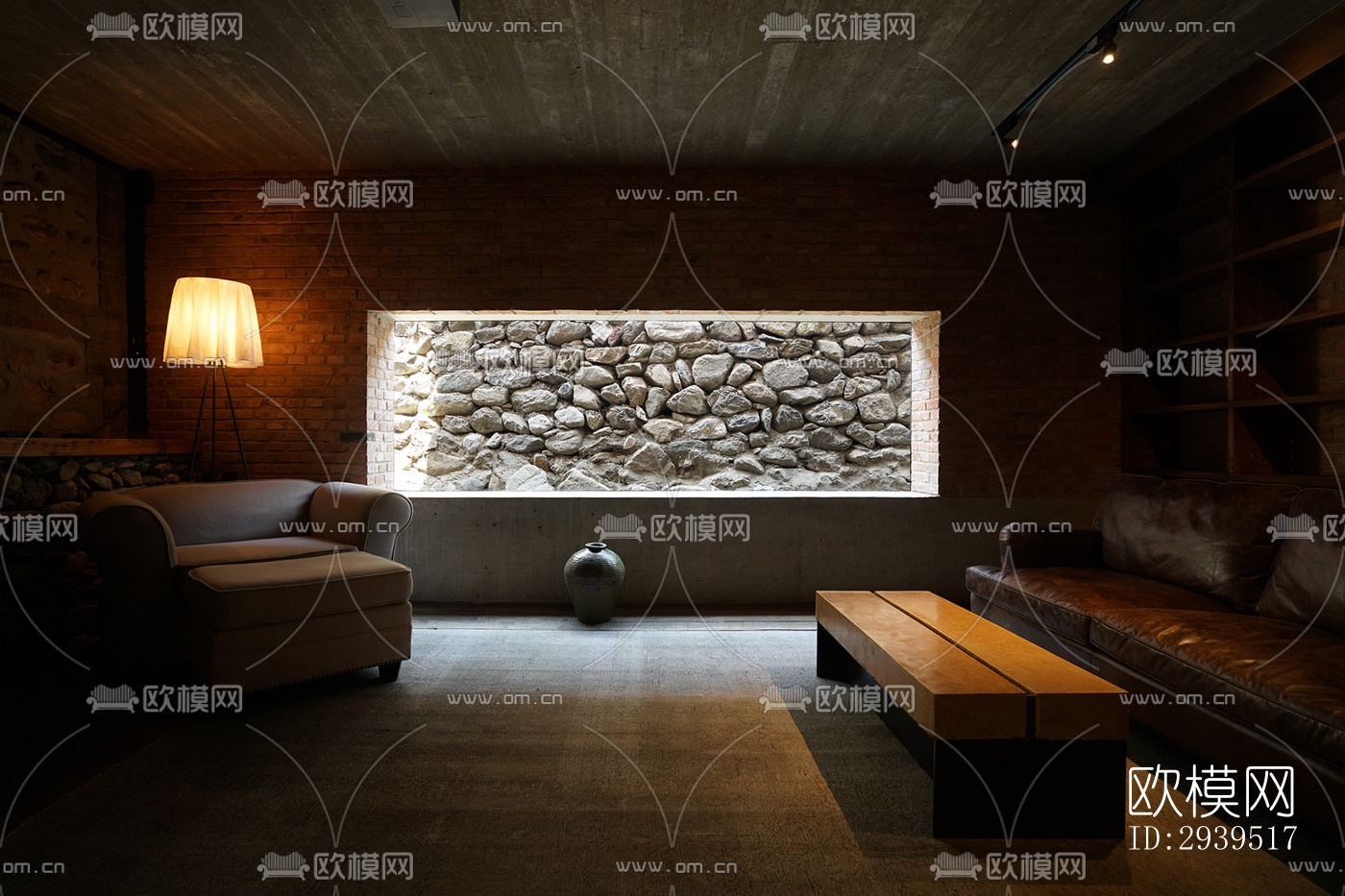 现代酒店民宿效果图下载（渲染图11）