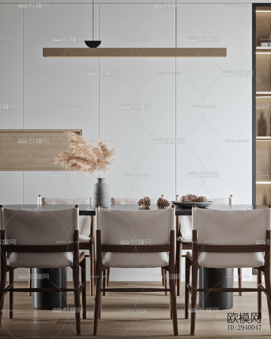 侘寂平层效果图下载（渲染图4）