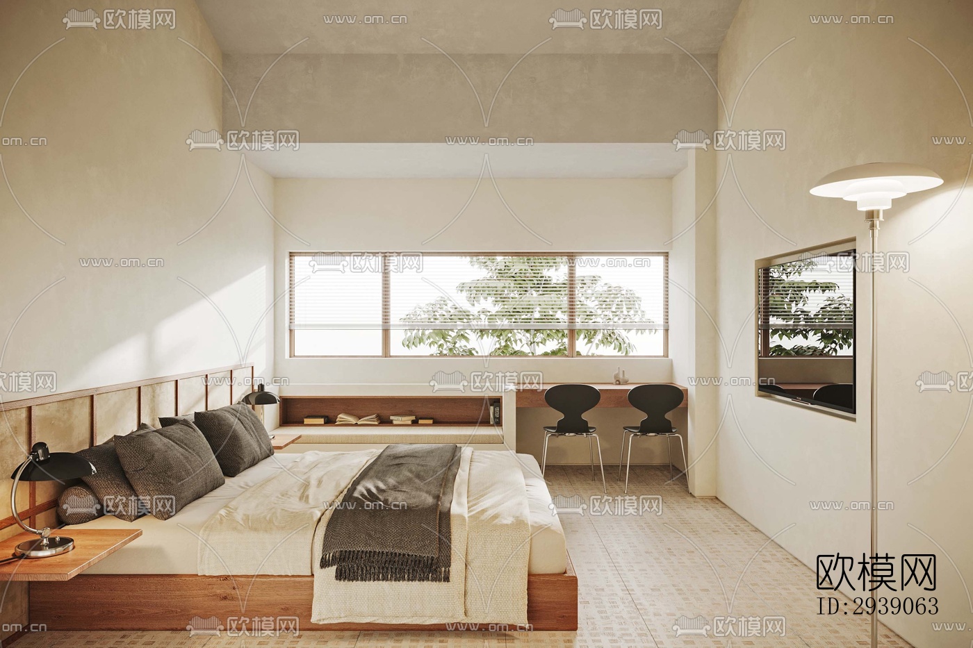 侘寂酒店民宿效果图下载（渲染图4）