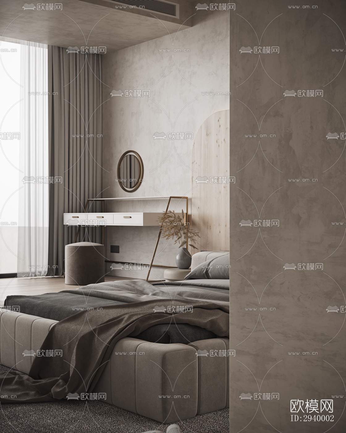 侘寂平层效果图下载（渲染图14）