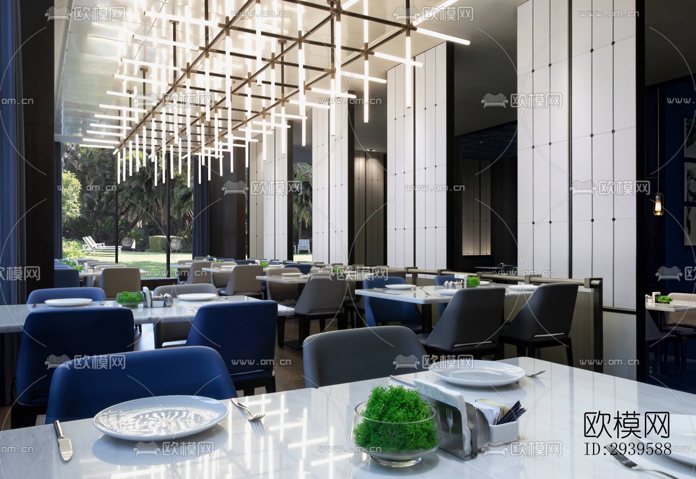 现代酒店民宿效果图下载（渲染图8）