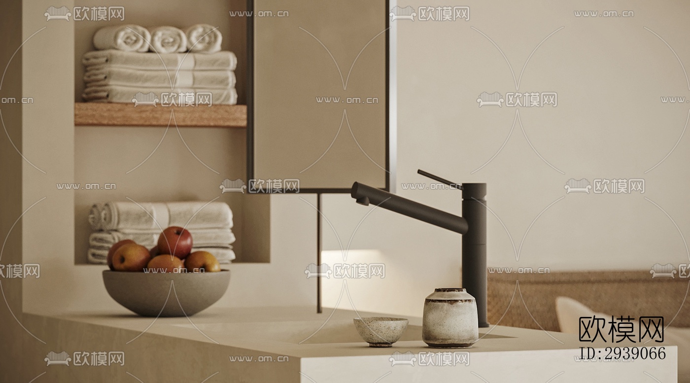 侘寂酒店民宿效果图下载（渲染图14）