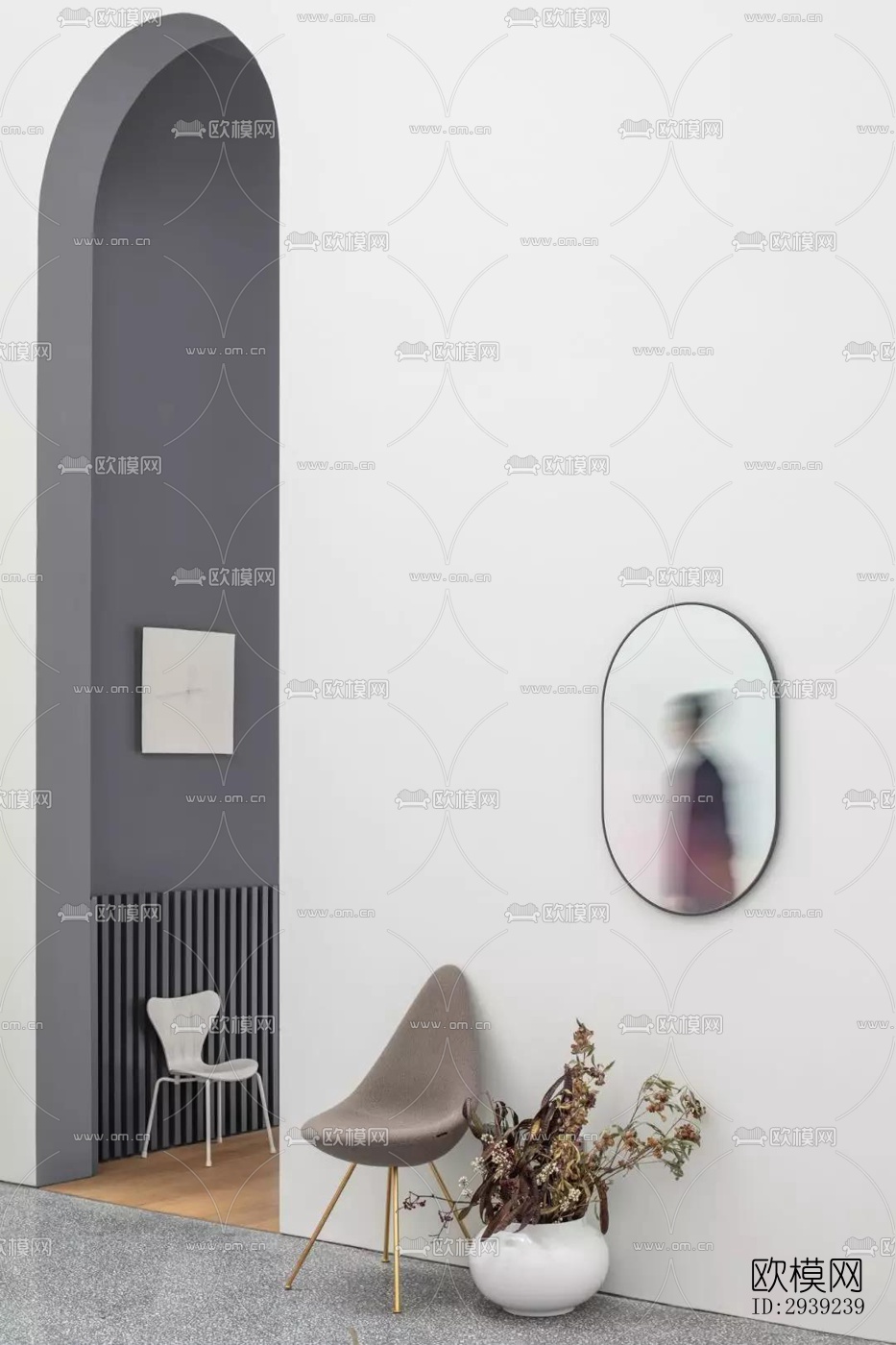 后现代酒店民宿效果图下载（渲染图9）