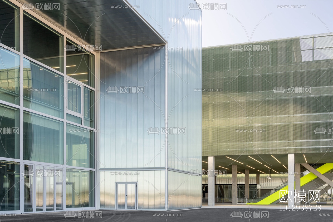 现代展览展厅效果图下载（渲染图17）