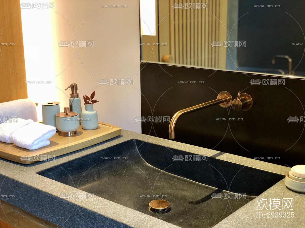 新中式酒店民宿效果图下载（渲染图17）