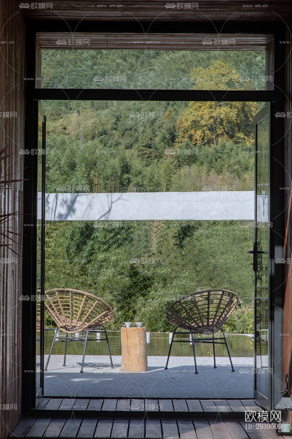 现代酒店民宿效果图下载（渲染图8）