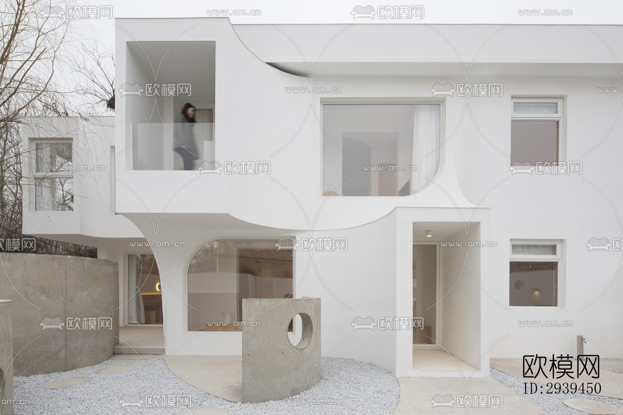 现代酒店民宿效果图下载（渲染图11）