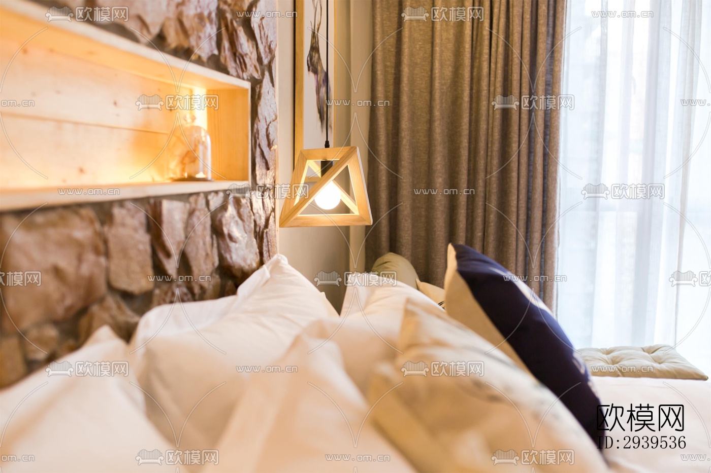 现代酒店民宿效果图下载（渲染图10）