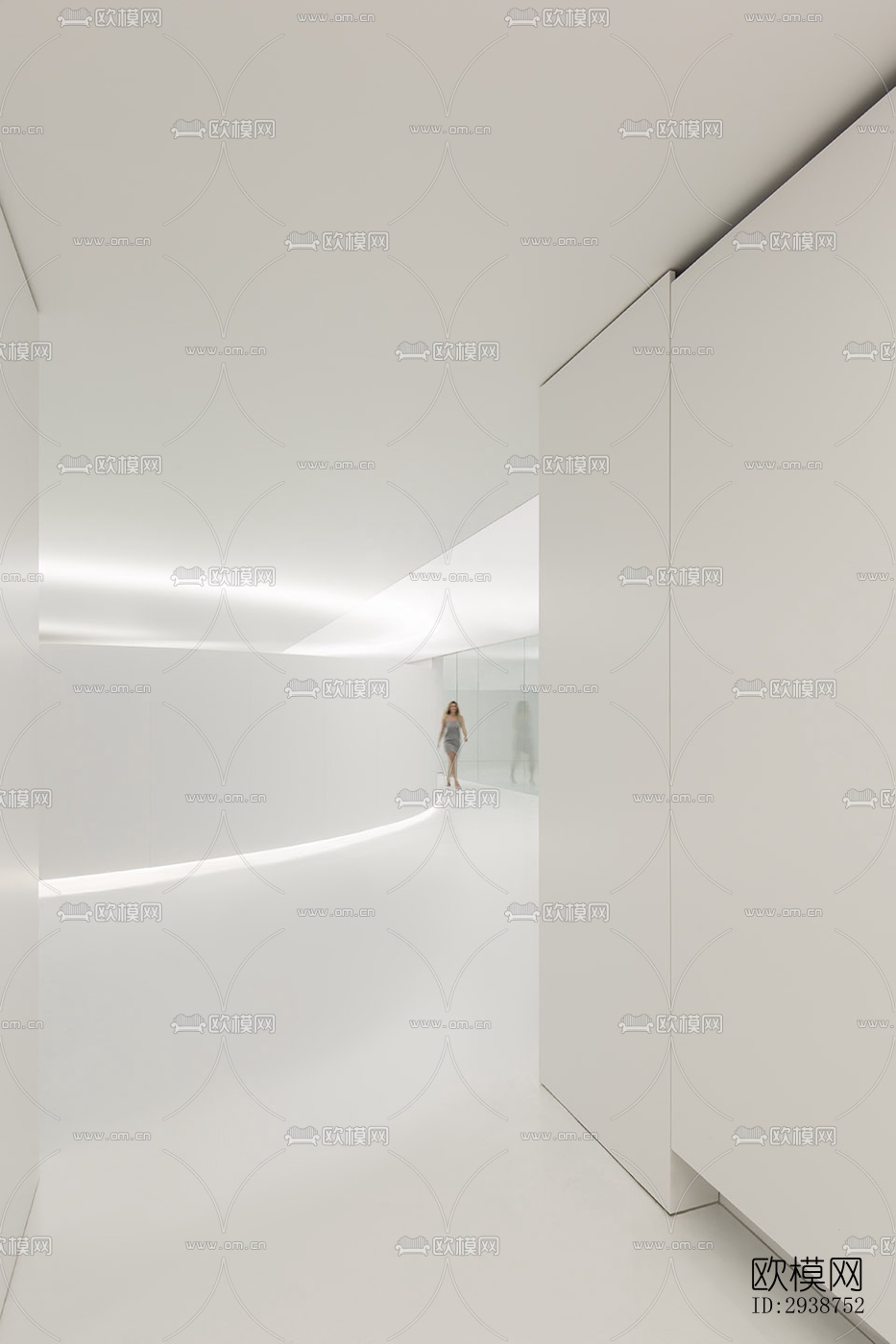 现代展览展厅效果图下载（渲染图6）