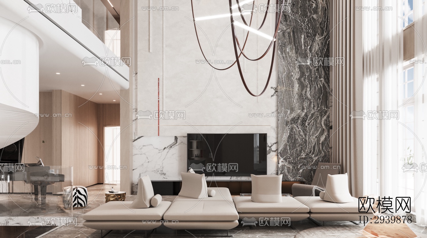 现代别墅效果图下载（渲染图8）