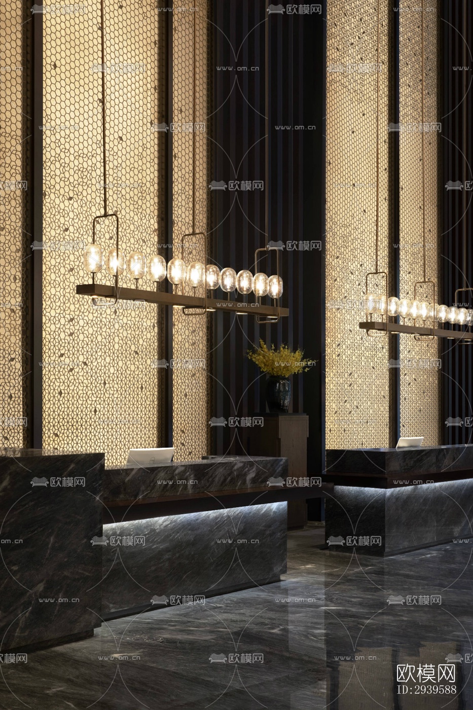 现代酒店民宿效果图下载（渲染图18）