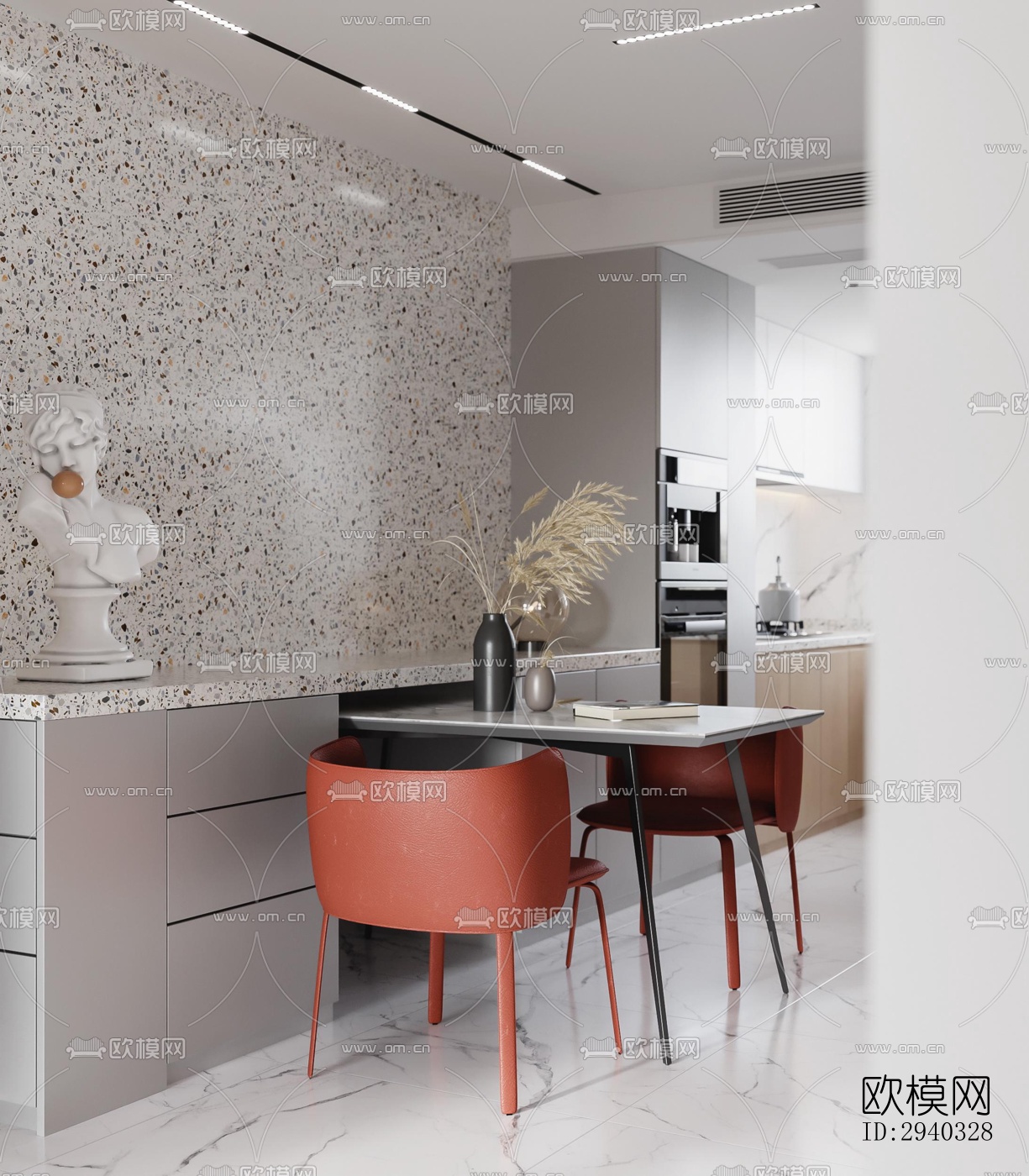 现代平层效果图下载（渲染图7）