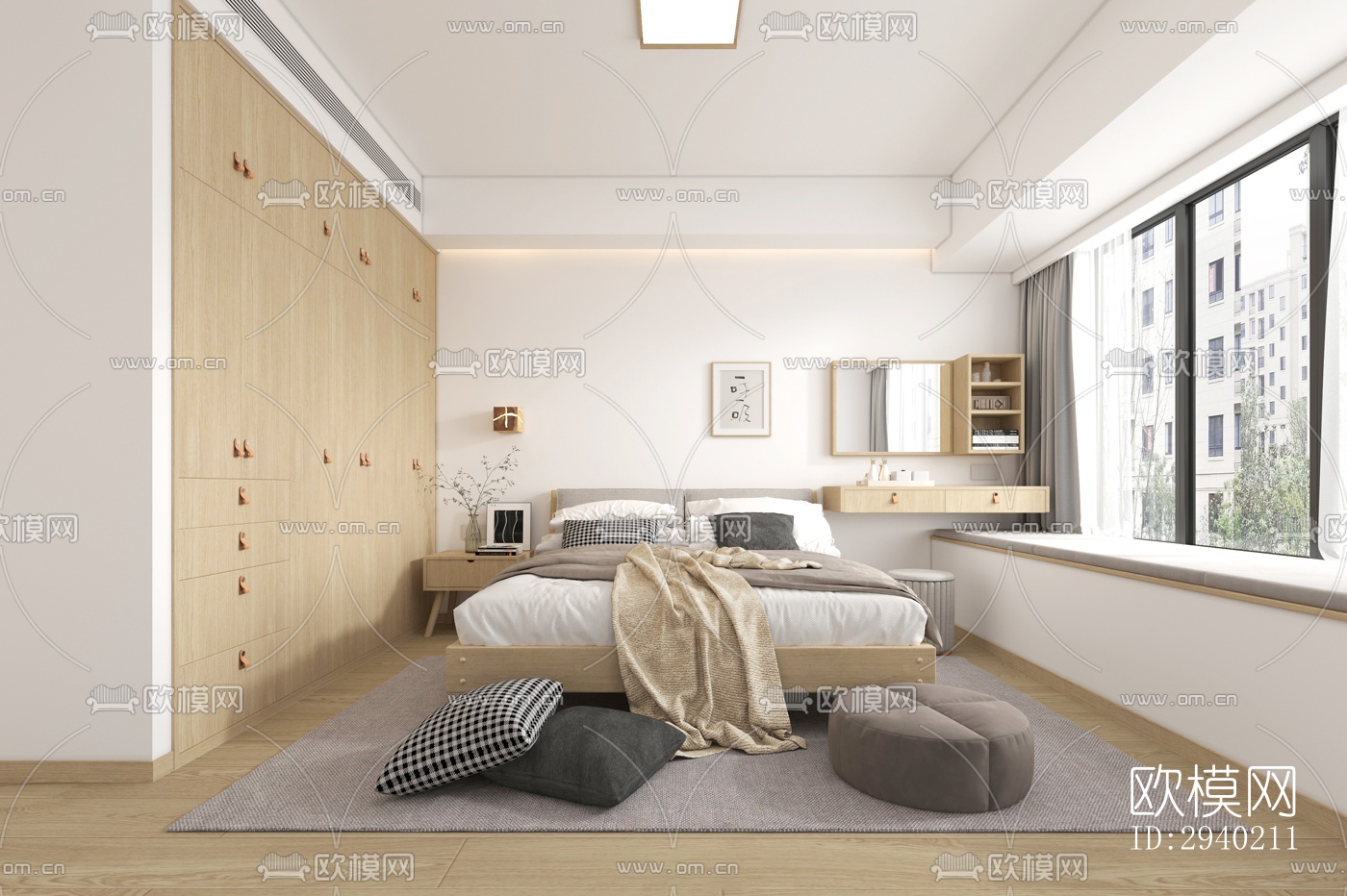 日式平层效果图下载（渲染图11）