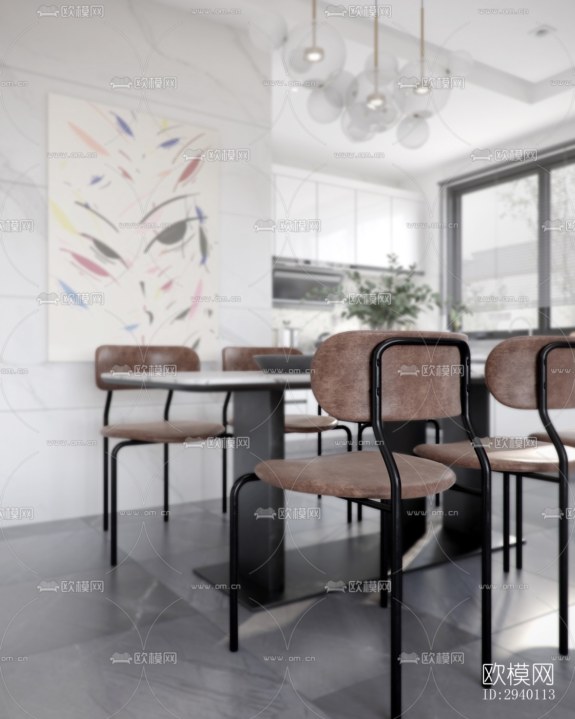 北欧平层效果图下载（渲染图5）