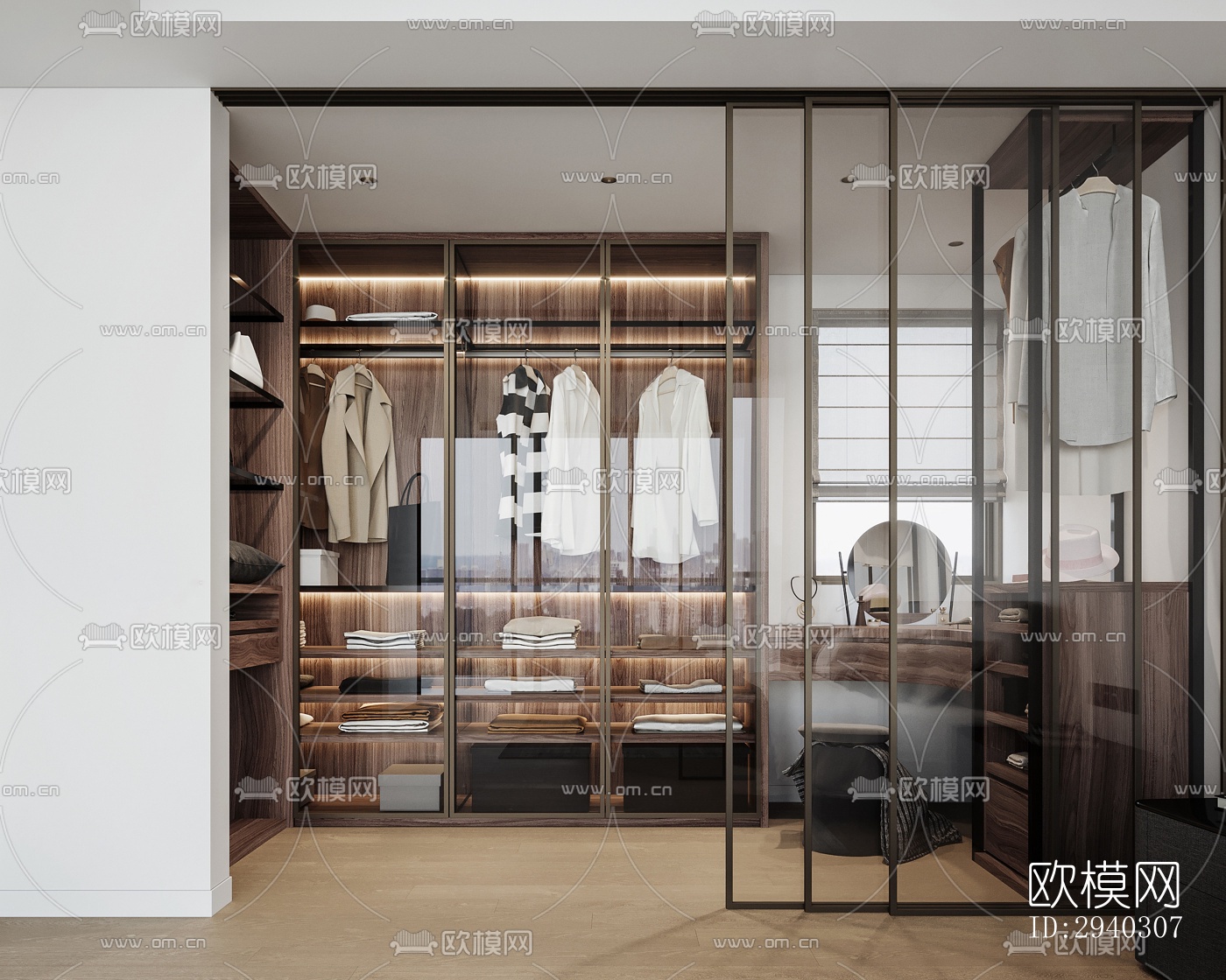 现代平层效果图下载（渲染图10）