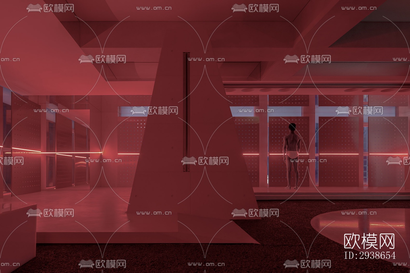 现代展览展厅效果图下载（渲染图13）