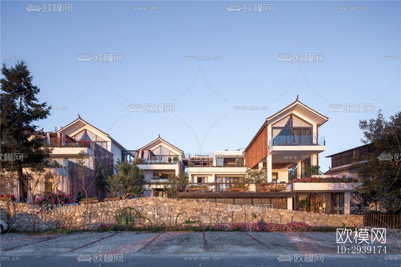 北欧酒店民宿效果图下载（渲染图1）