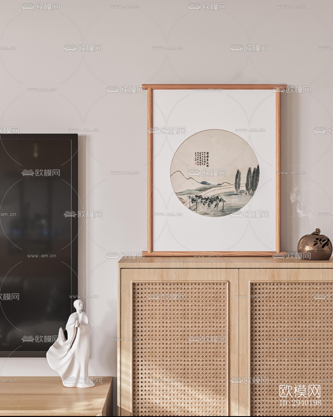 日式平层效果图下载（渲染图2）