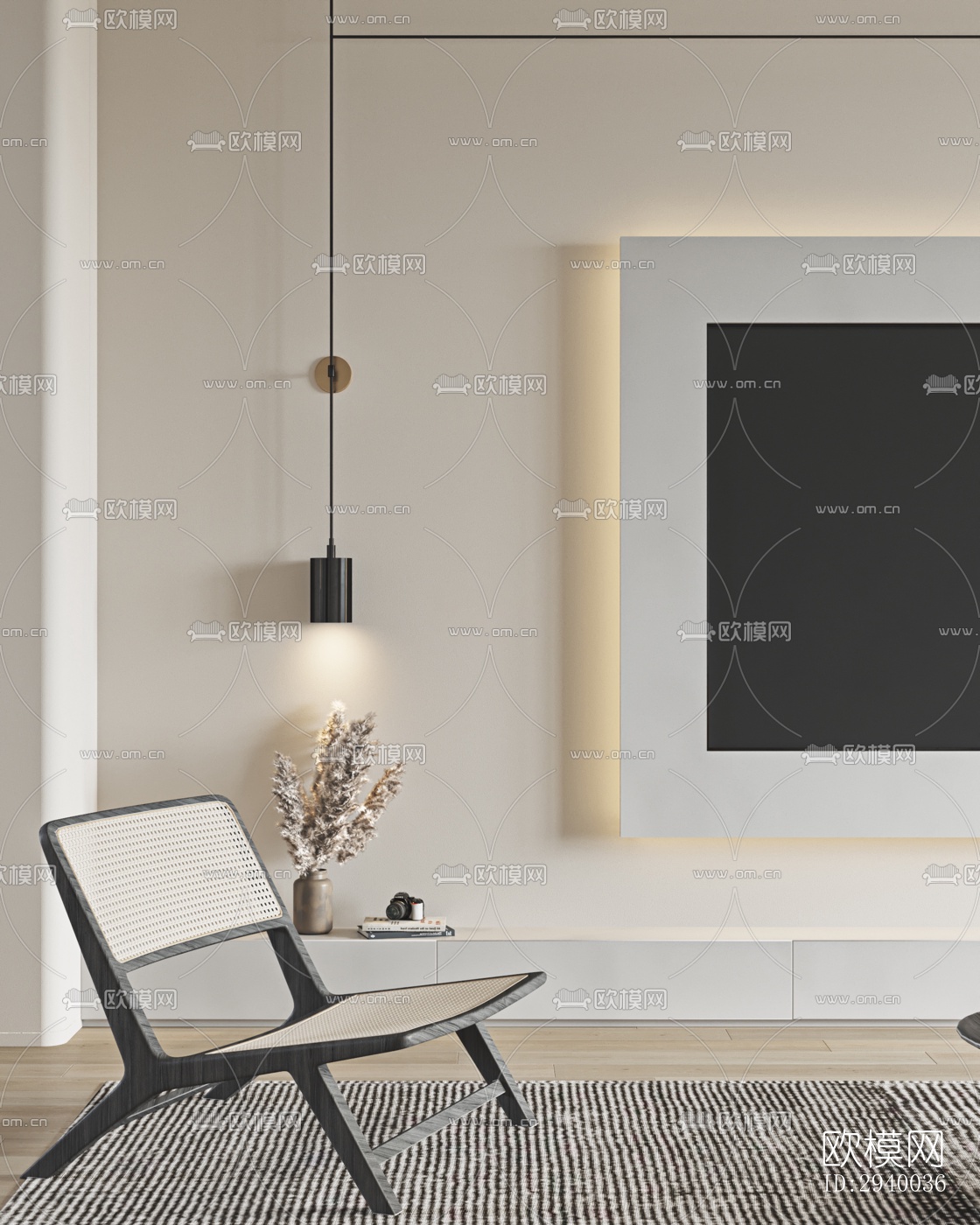 侘寂平层效果图下载（渲染图7）