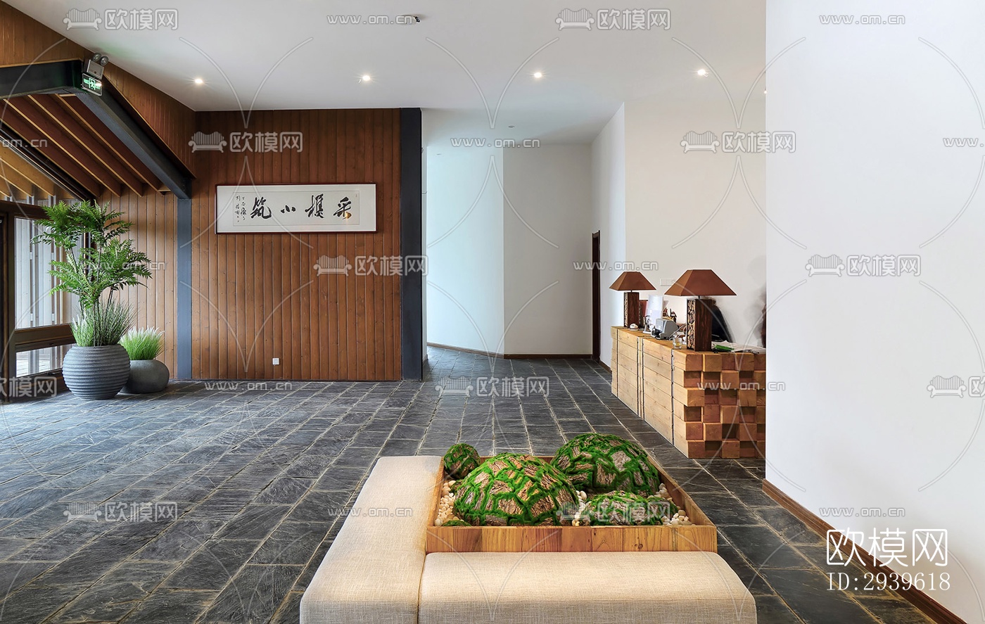 美式酒店民宿效果图下载（渲染图11）