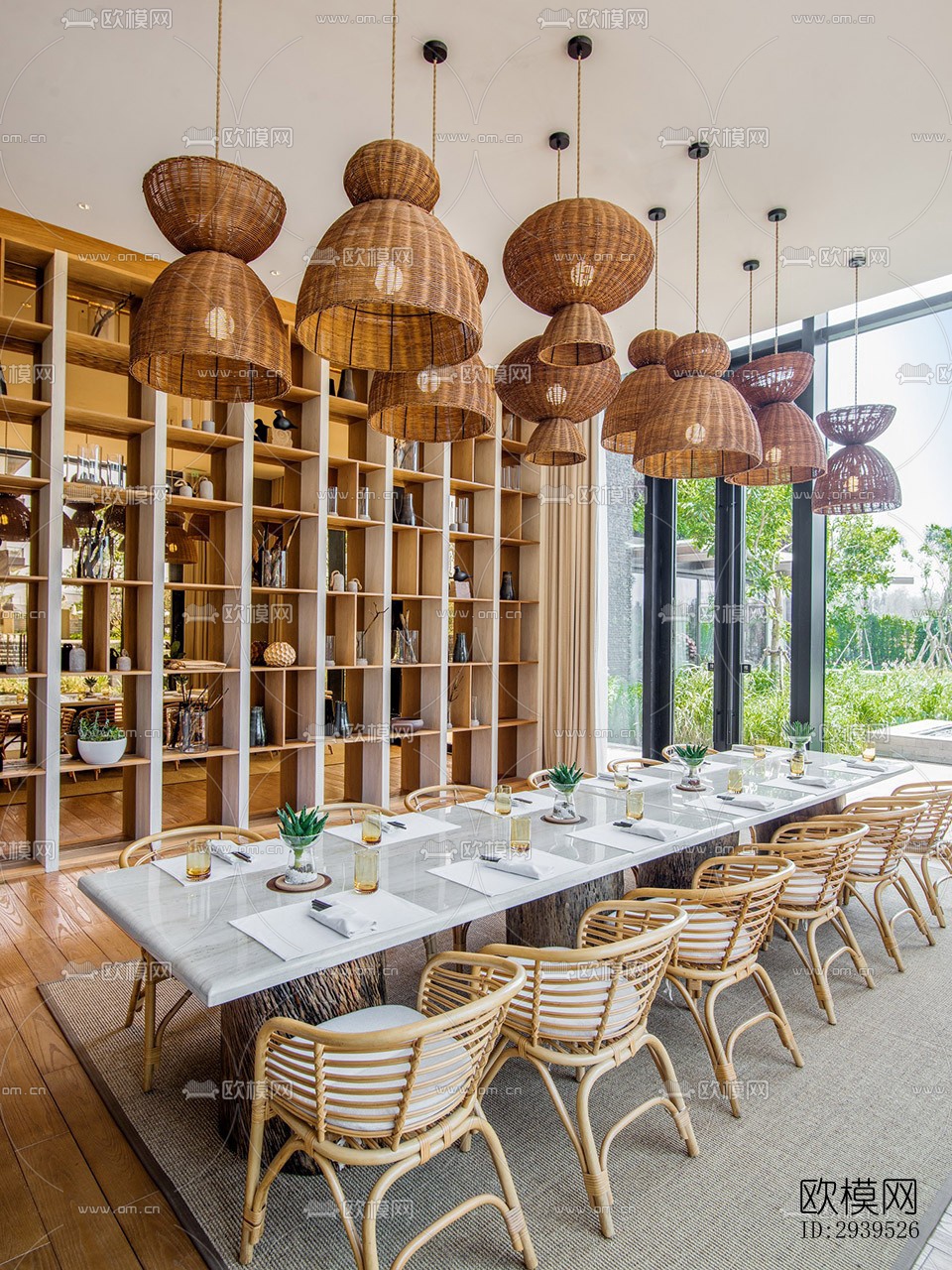 现代酒店民宿效果图下载（渲染图4）