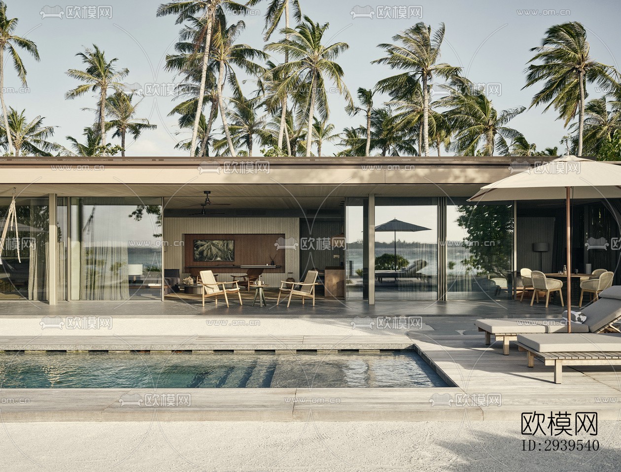 现代酒店民宿效果图下载（渲染图13）