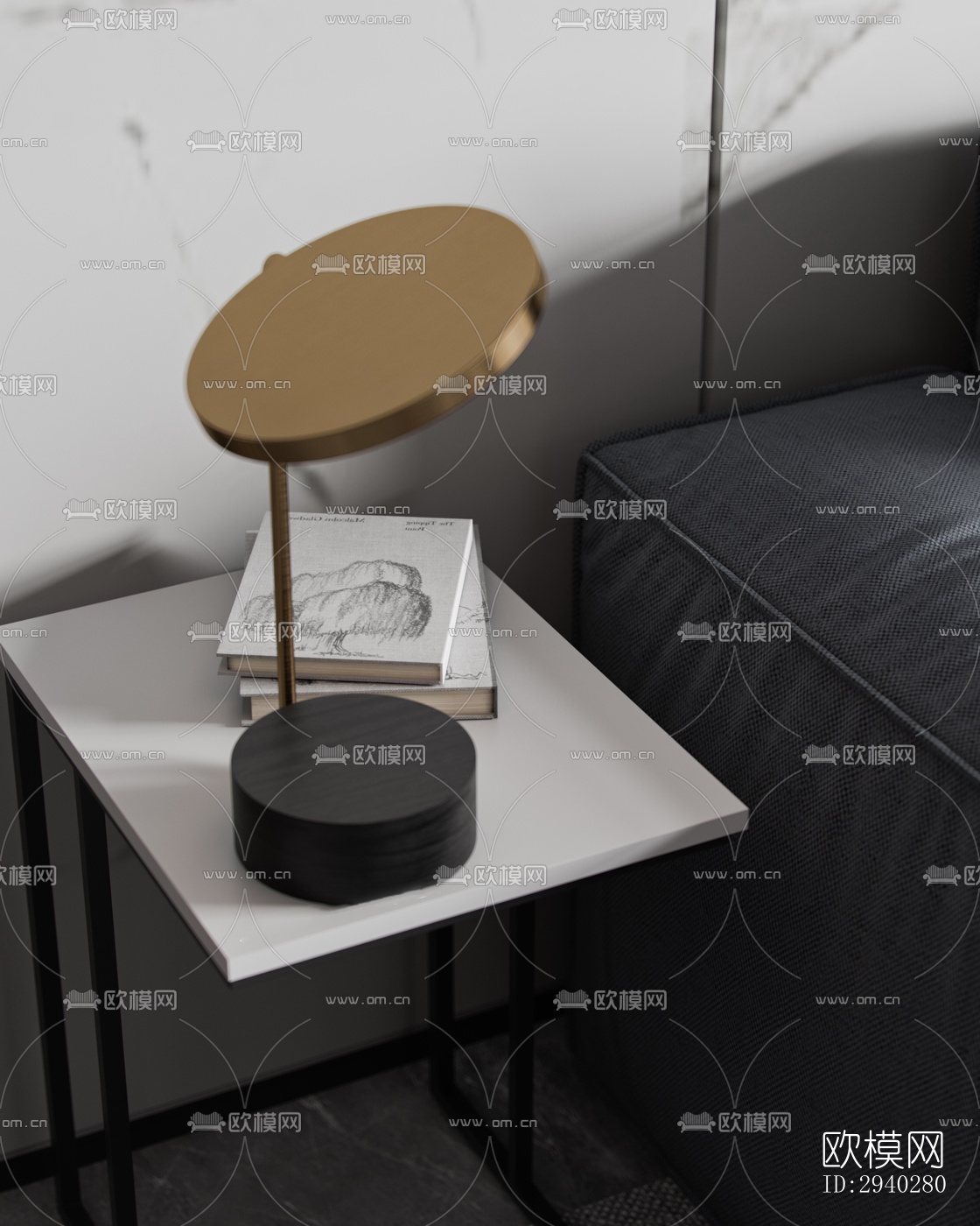 现代平层效果图下载（渲染图4）