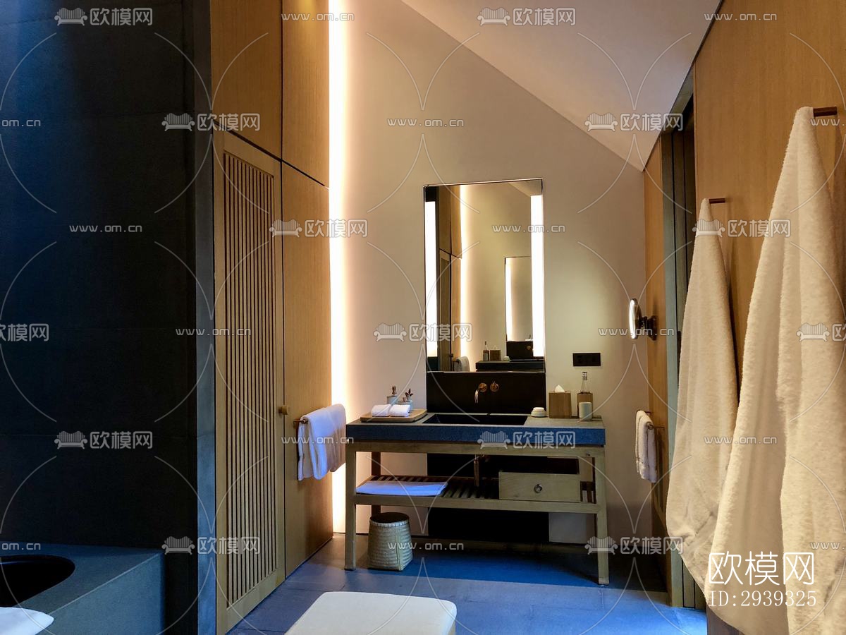 新中式酒店民宿效果图下载（渲染图16）