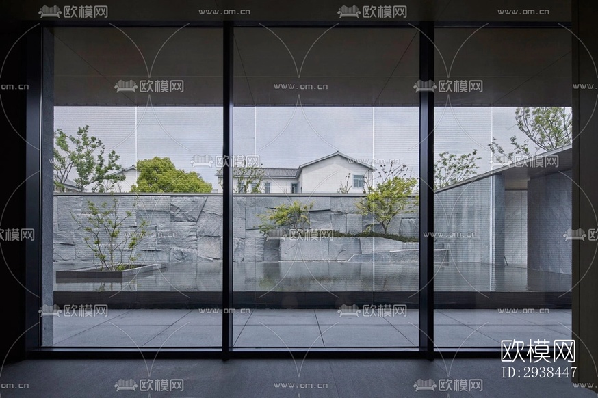 新中式售樓處效果圖下載(渲染圖1)