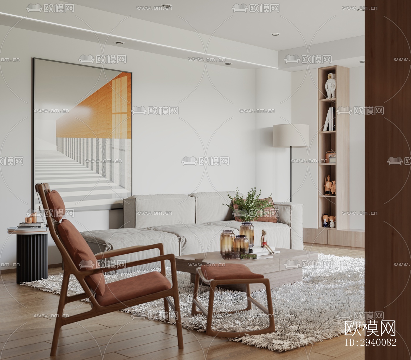 北欧平层效果图下载（渲染图4）