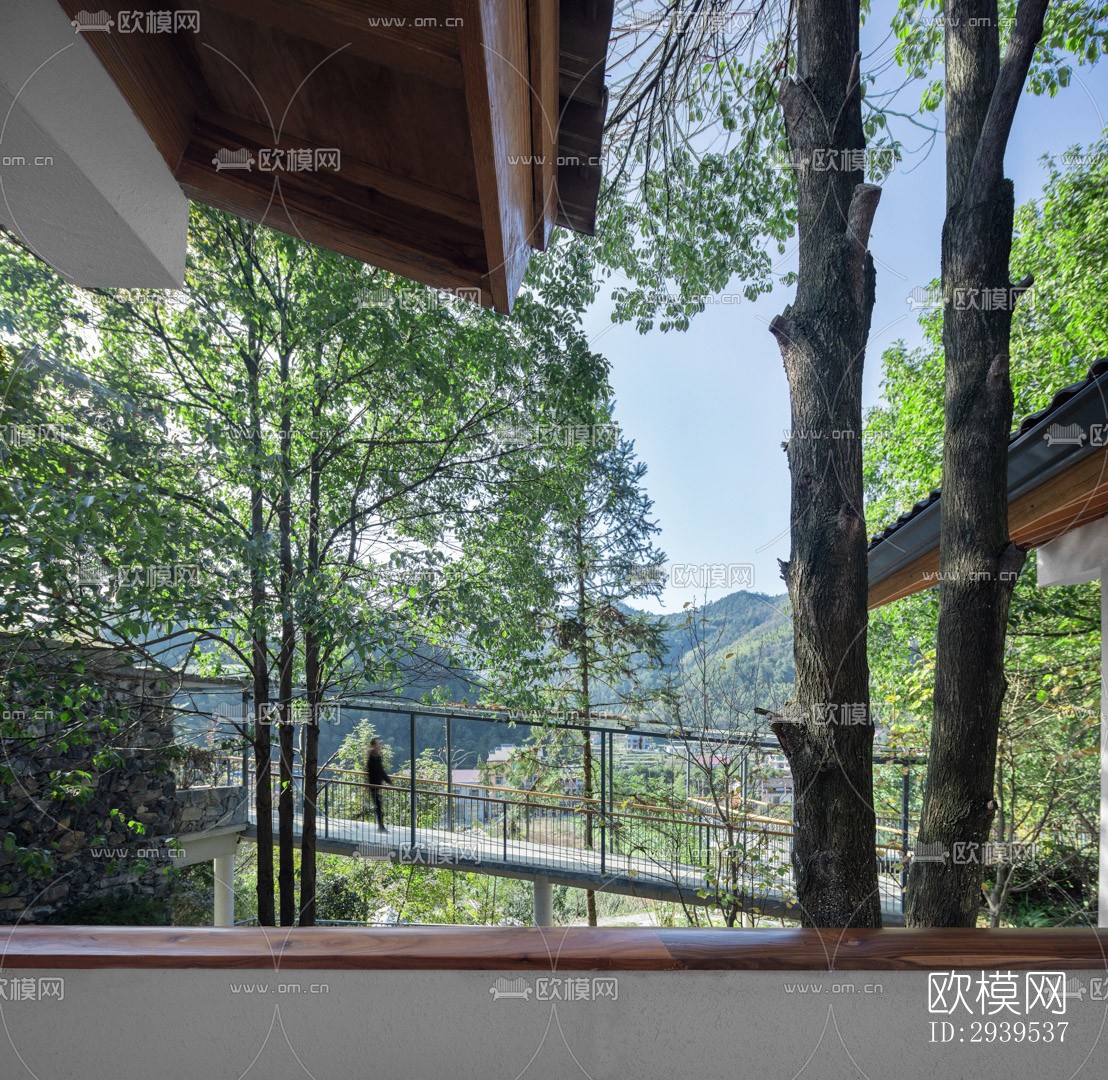 现代酒店民宿效果图下载（渲染图2）