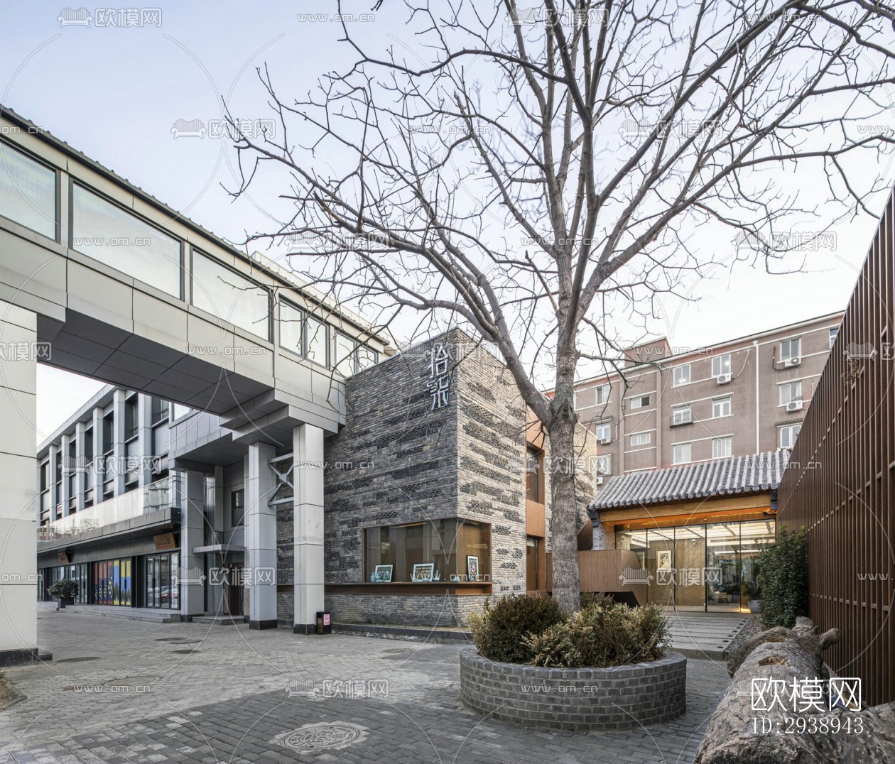 中式酒店民宿效果图下载（渲染图18）