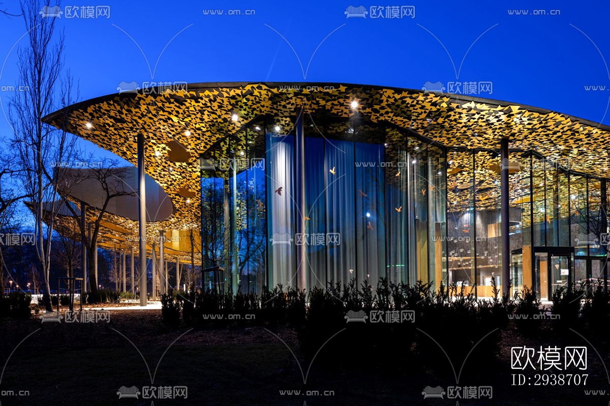 现代展览展厅效果图下载（渲染图10）