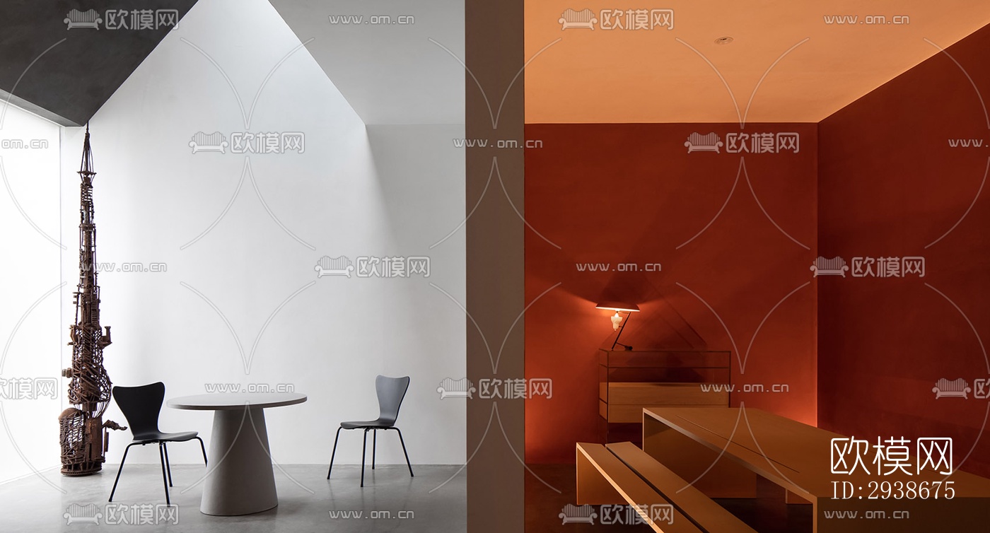 现代展览展厅效果图下载（渲染图5）