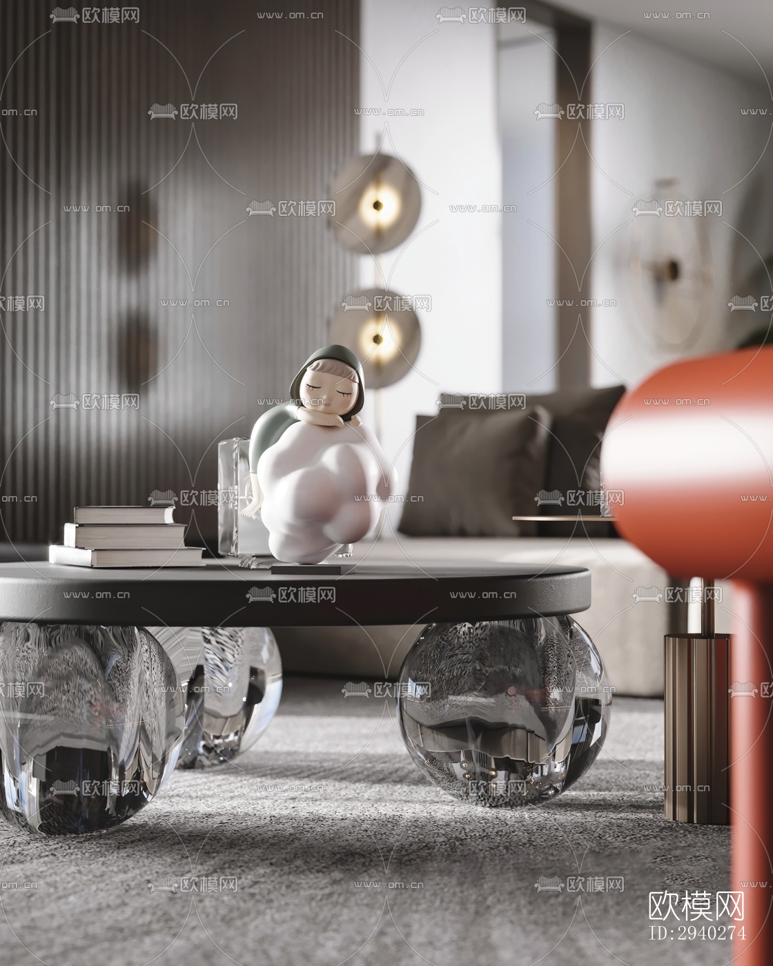 现代平层效果图下载（渲染图18）