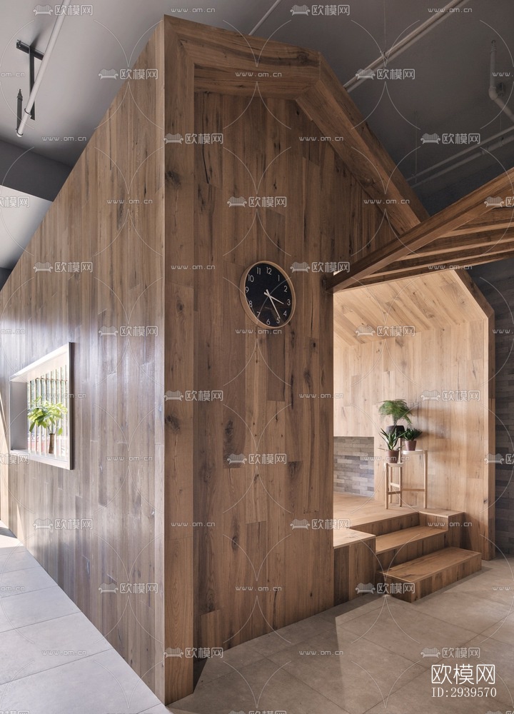 现代酒店民宿效果图下载（渲染图12）