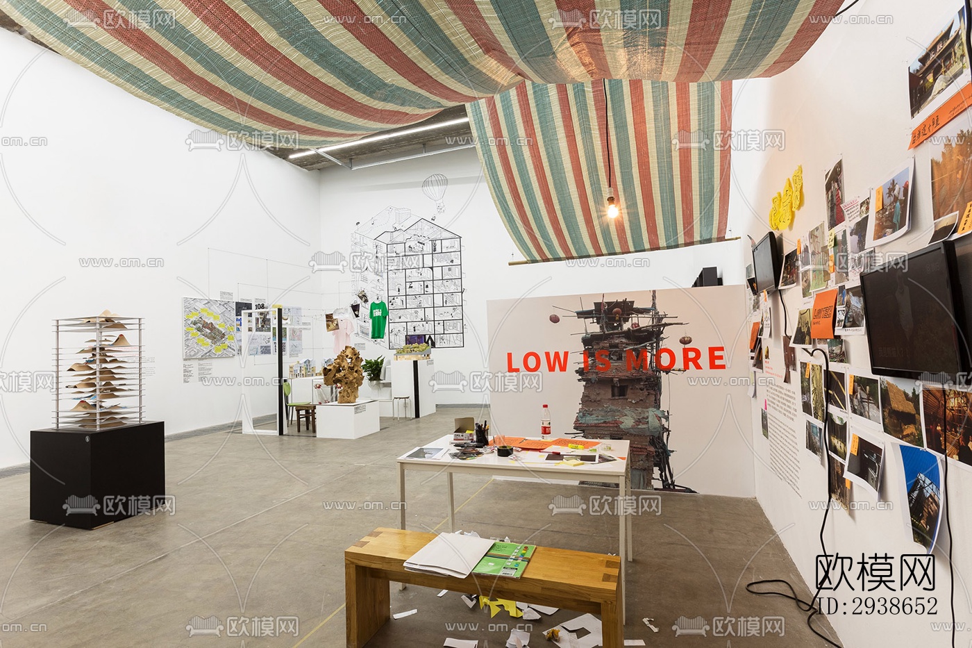 现代展览展厅效果图下载（渲染图15）