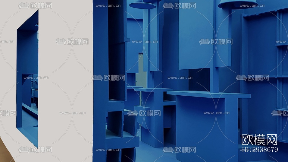 现代展览展厅效果图下载(渲染图6)