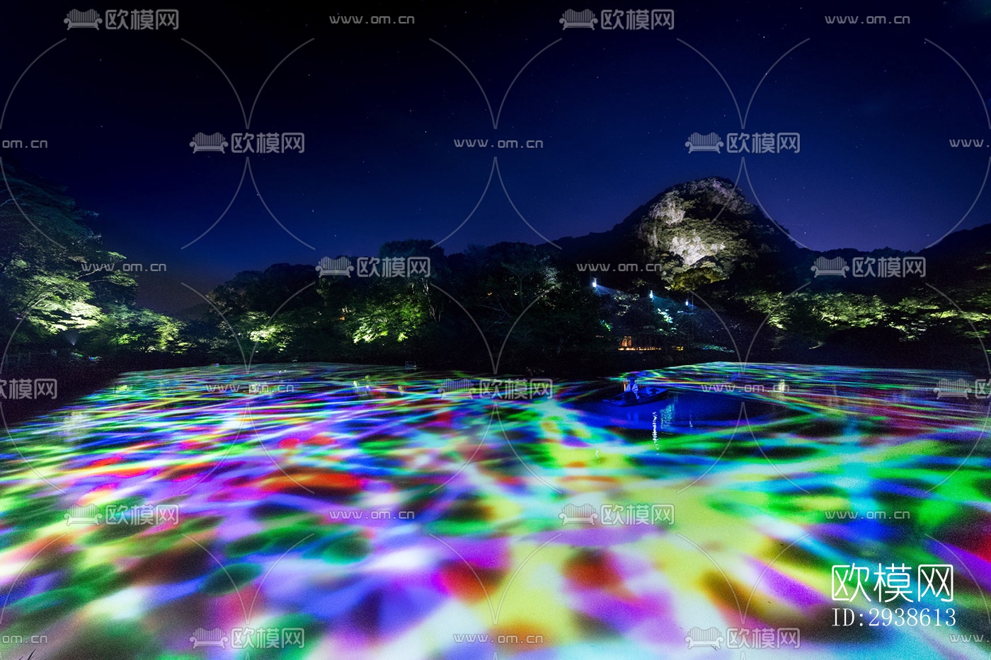 日式展览展厅效果图下载（渲染图4）
