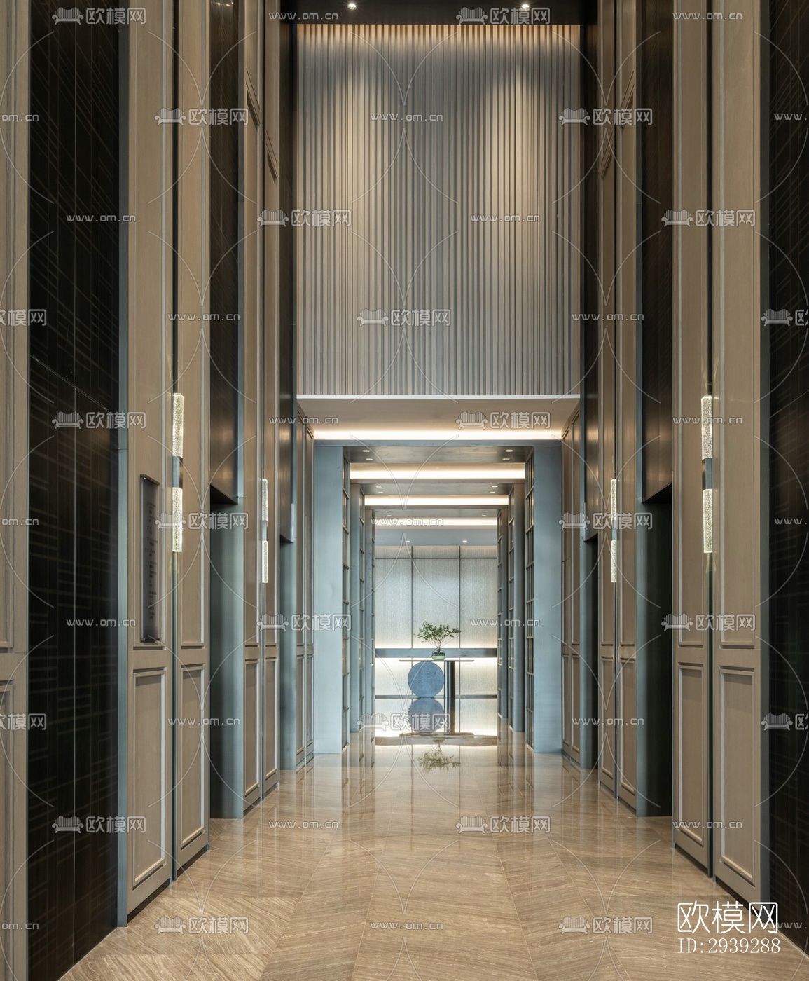 新中式酒店民宿效果图下载（渲染图10）