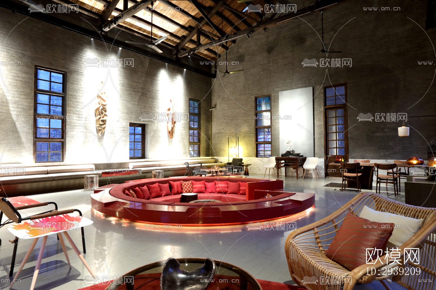 后现代酒店民宿效果图下载（渲染图3）