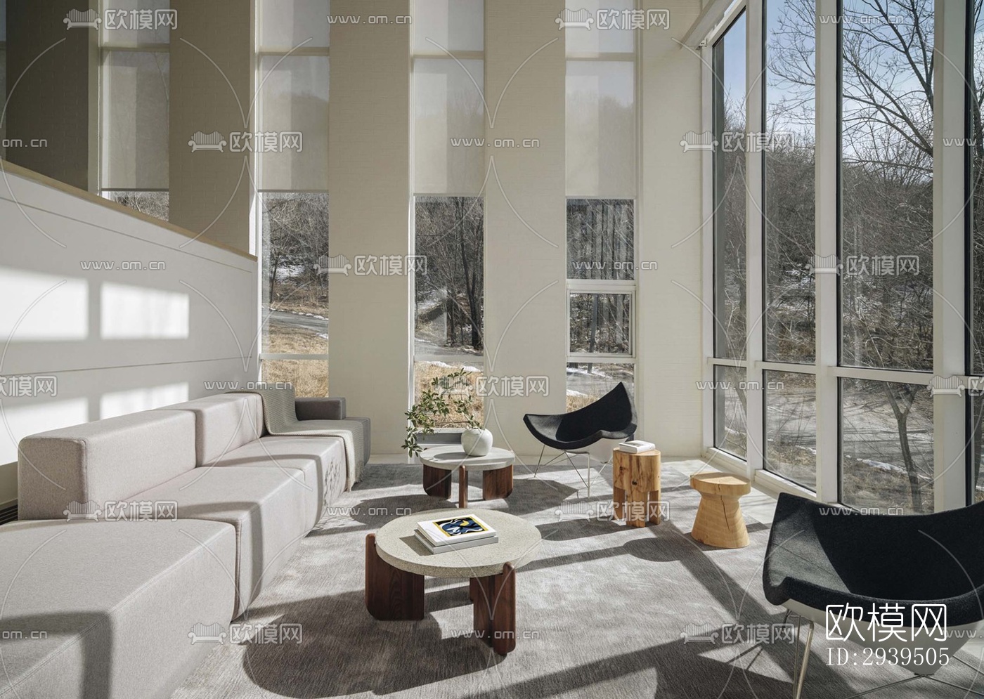 现代酒店民宿效果图下载（渲染图10）